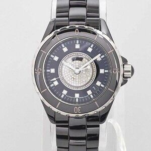 Chanel Black J12 Ceramic and Diamond 38mm Automatic Watch H1759